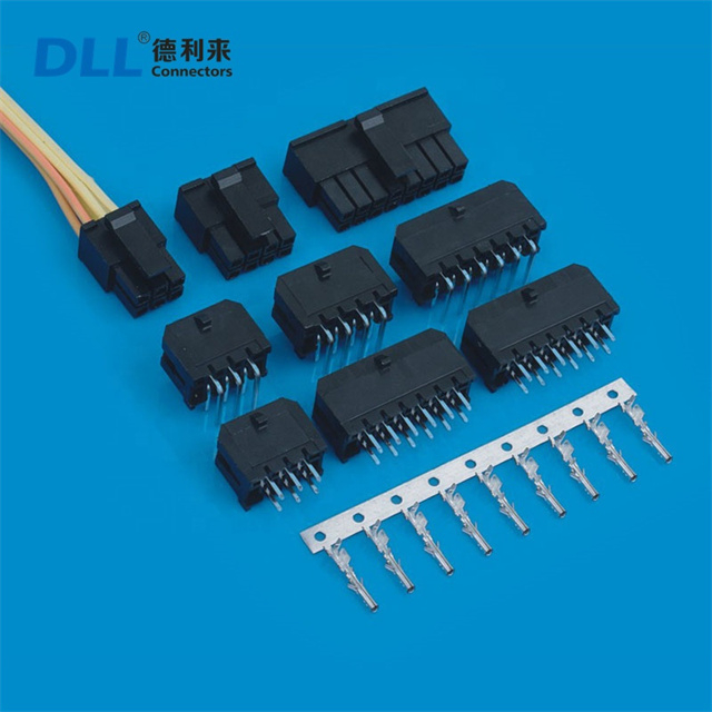 Conector de oblea de doble fila equivalente molex 43045 43025 43045-1000 43045-1200